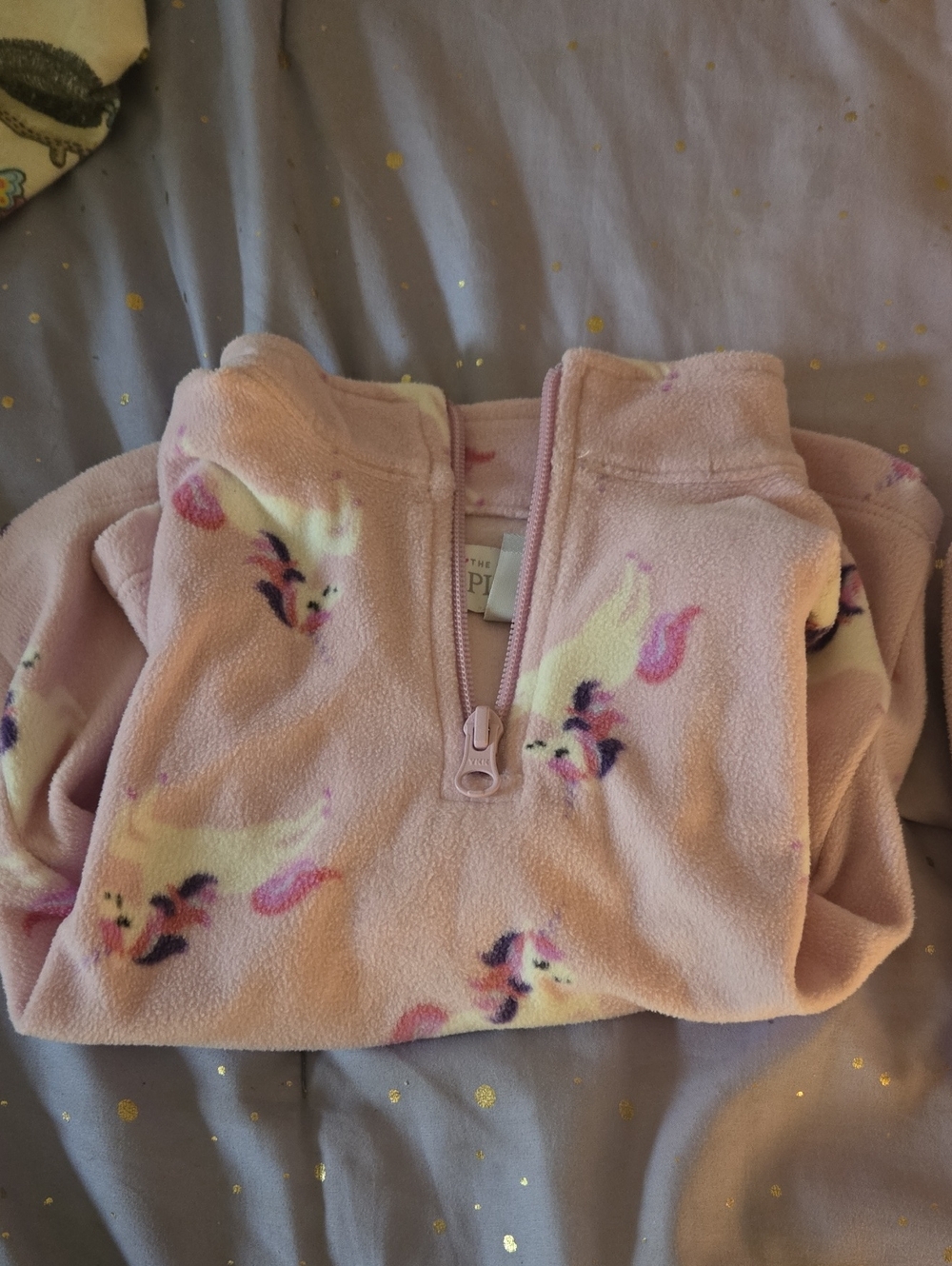 The Children's Place Light Pink Unicorn Fleece Pullover
